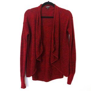 Express Red Open Front Cardigan - Size S